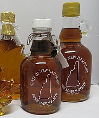 pure nh maple syrup glass jugs