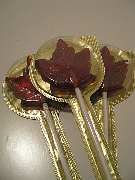 maple flavored lollipops