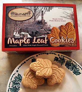 maple leaf cream cookies