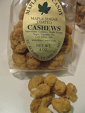 maple sugar coated cashews